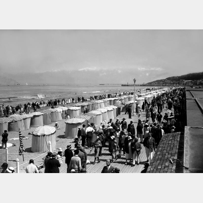 Les planches de Deauville, été 1930 - Collection Keystone-Collection Keystone